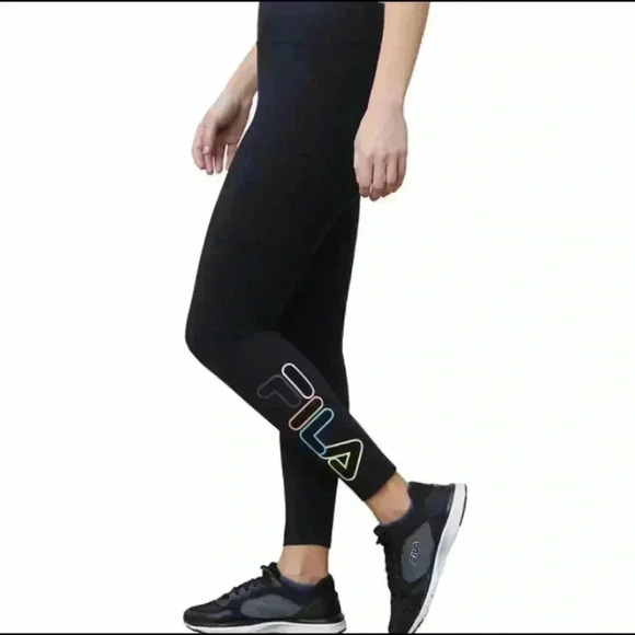 🆕Fila High Waist Leggings Black XS🆕 - Picture 3 of 7